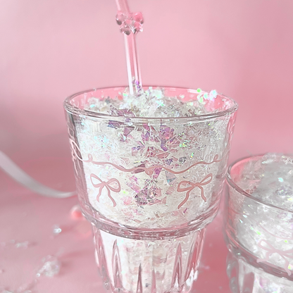 Bundle Coquette Especial: 1 Taza + 4 vasos + 3 popotes