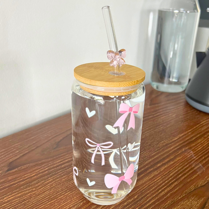Vaso Le Bow Coquette con Tapa y Popote