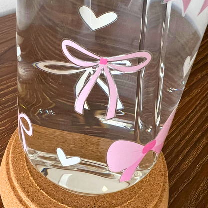 Vaso Le Bow Coquette con Tapa y Popote