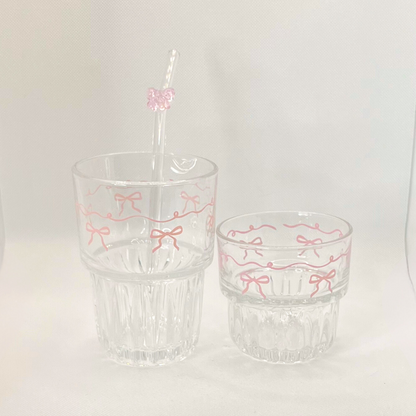 Vasos Coquette (2pzas) y Popote Coquette