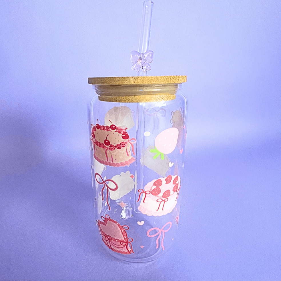 Vasito Two Sweet Brewtiful con Pasteles Vintage en UVDTF